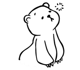 fat white bear sticker #11949700