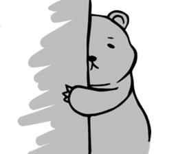 fat white bear sticker #11949705