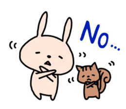 Rabbit and Squirrel's Every day sticker #11949833