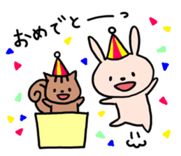 Rabbit and Squirrel's Every day sticker #11949862