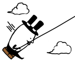 Baron rabbit2 sticker #11949942