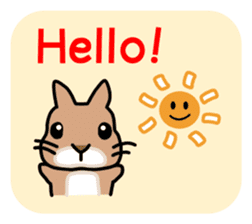 I'm a bunny named Mokotan (English) sticker #11950790