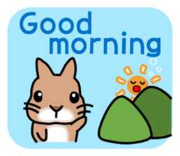 I'm a bunny named Mokotan (English) sticker #11950791