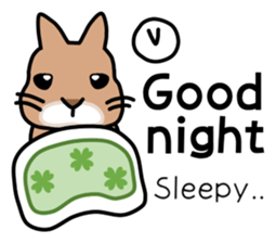 I'm a bunny named Mokotan (English) sticker #11950793