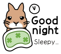 I'm a bunny named Mokotan (English) sticker #11950793