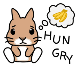 I'm a bunny named Mokotan (English) sticker #11950794