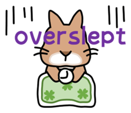 I'm a bunny named Mokotan (English) sticker #11950795