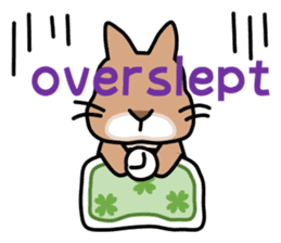 I'm a bunny named Mokotan (English) sticker #11950795