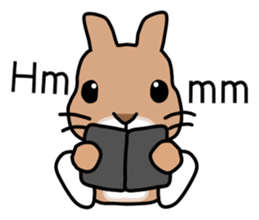 I'm a bunny named Mokotan (English) sticker #11950796