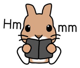 I'm a bunny named Mokotan (English) sticker #11950796