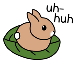 I'm a bunny named Mokotan (English) sticker #11950797