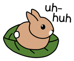 I'm a bunny named Mokotan (English) sticker #11950797