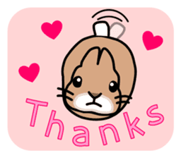 I'm a bunny named Mokotan (English) sticker #11950798