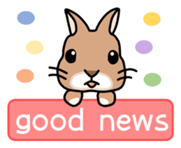 I'm a bunny named Mokotan (English) sticker #11950800