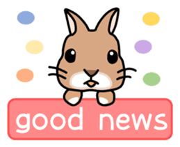 I'm a bunny named Mokotan (English) sticker #11950800