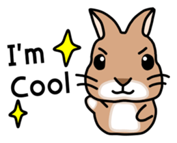 I'm a bunny named Mokotan (English) sticker #11950802