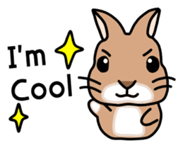 I'm a bunny named Mokotan (English) sticker #11950802
