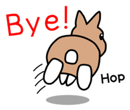 I'm a bunny named Mokotan (English) sticker #11950803