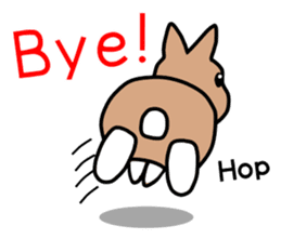 I'm a bunny named Mokotan (English) sticker #11950803