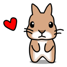 I'm a bunny named Mokotan (English) sticker #11950805