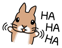 I'm a bunny named Mokotan (English) sticker #11950809