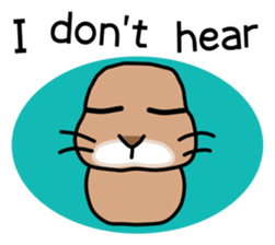 I'm a bunny named Mokotan (English) sticker #11950812