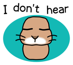 I'm a bunny named Mokotan (English) sticker #11950812