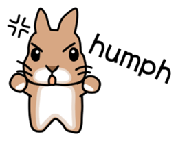 I'm a bunny named Mokotan (English) sticker #11950813
