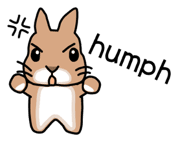 I'm a bunny named Mokotan (English) sticker #11950813