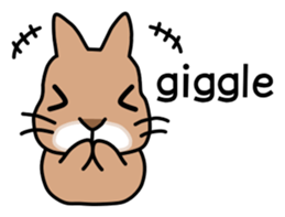 I'm a bunny named Mokotan (English) sticker #11950814