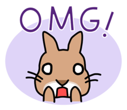 I'm a bunny named Mokotan (English) sticker #11950815