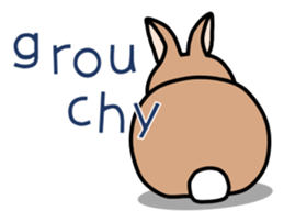 I'm a bunny named Mokotan (English) sticker #11950817