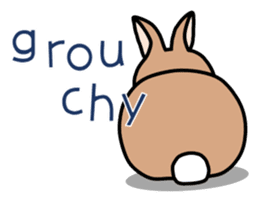 I'm a bunny named Mokotan (English) sticker #11950817