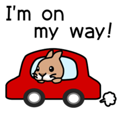 I'm a bunny named Mokotan (English) sticker #11950822