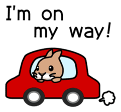 I'm a bunny named Mokotan (English) sticker #11950822