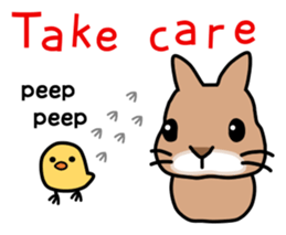 I'm a bunny named Mokotan (English) sticker #11950824