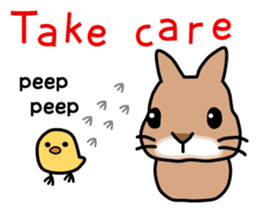 I'm a bunny named Mokotan (English) sticker #11950824