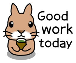 I'm a bunny named Mokotan (English) sticker #11950826