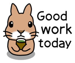 I'm a bunny named Mokotan (English) sticker #11950826