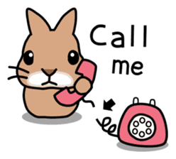 I'm a bunny named Mokotan (English) sticker #11950827