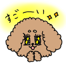 cute toy poodle life sticker #11951481