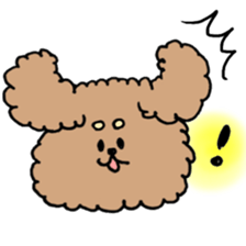 cute toy poodle life sticker #11951482