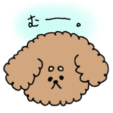 cute toy poodle life sticker #11951499