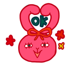 Surreal pink Uzaki kun sticker #11952177