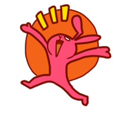 Surreal pink Uzaki kun sticker #11952180