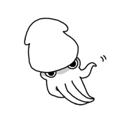 The squid. sticker #11952254