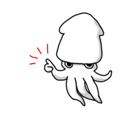 The squid. sticker #11952255