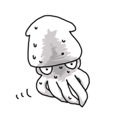 The squid. sticker #11952264