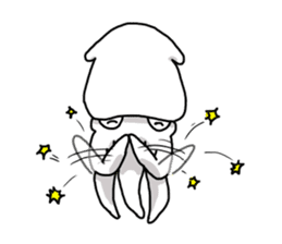 The squid. sticker #11952272