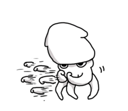 The squid. sticker #11952288